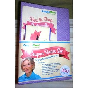 Coupon Mom!  Coupon Binder and EXTRAS Holds 300 Coupons Set NIP - Purple Plaid